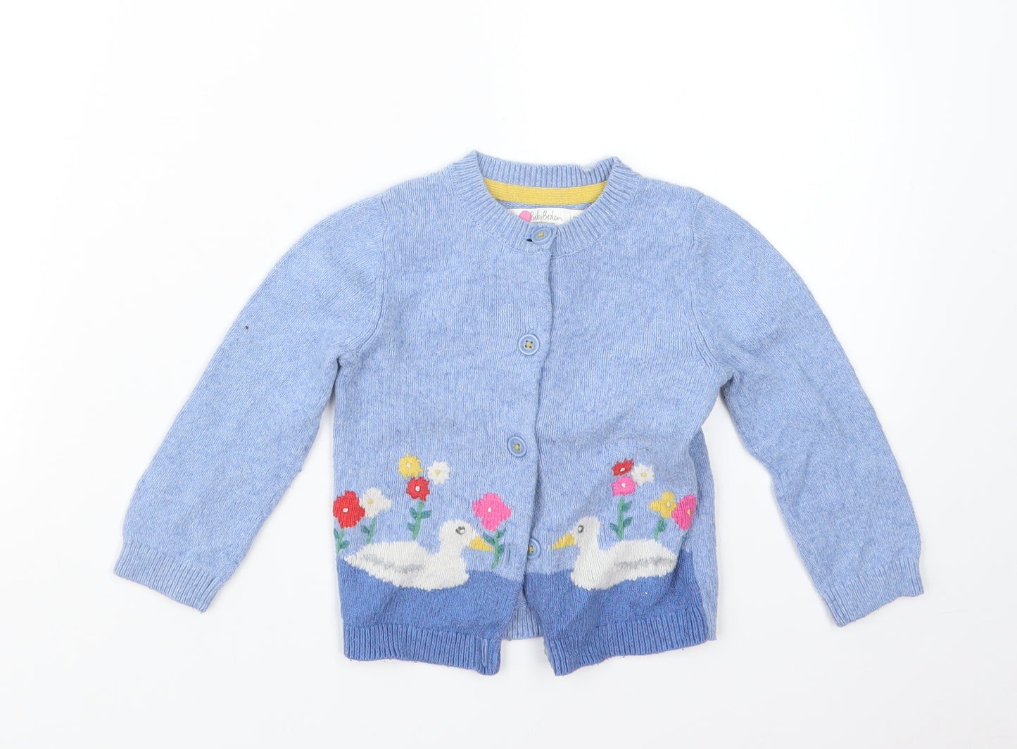 Baby Boden Girls Blue  Knit Cardigan Jumper Size 18-24 Months