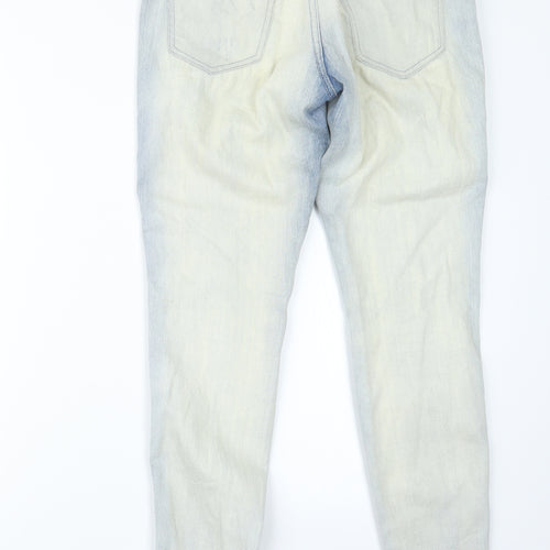 Mango Womens Blue  Denim Straight Jeans Size 6 L29 in