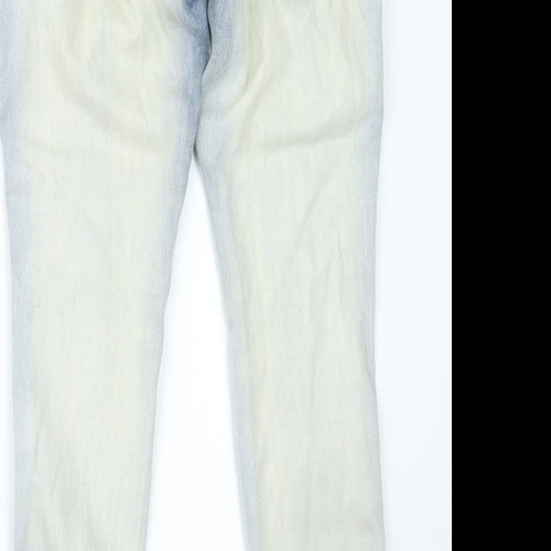 Mango Womens Blue  Denim Straight Jeans Size 6 L29 in