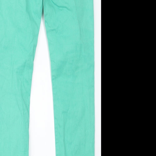 Divided by H&M Womens Green  Denim Straight Jeans Size 31 in L30 in