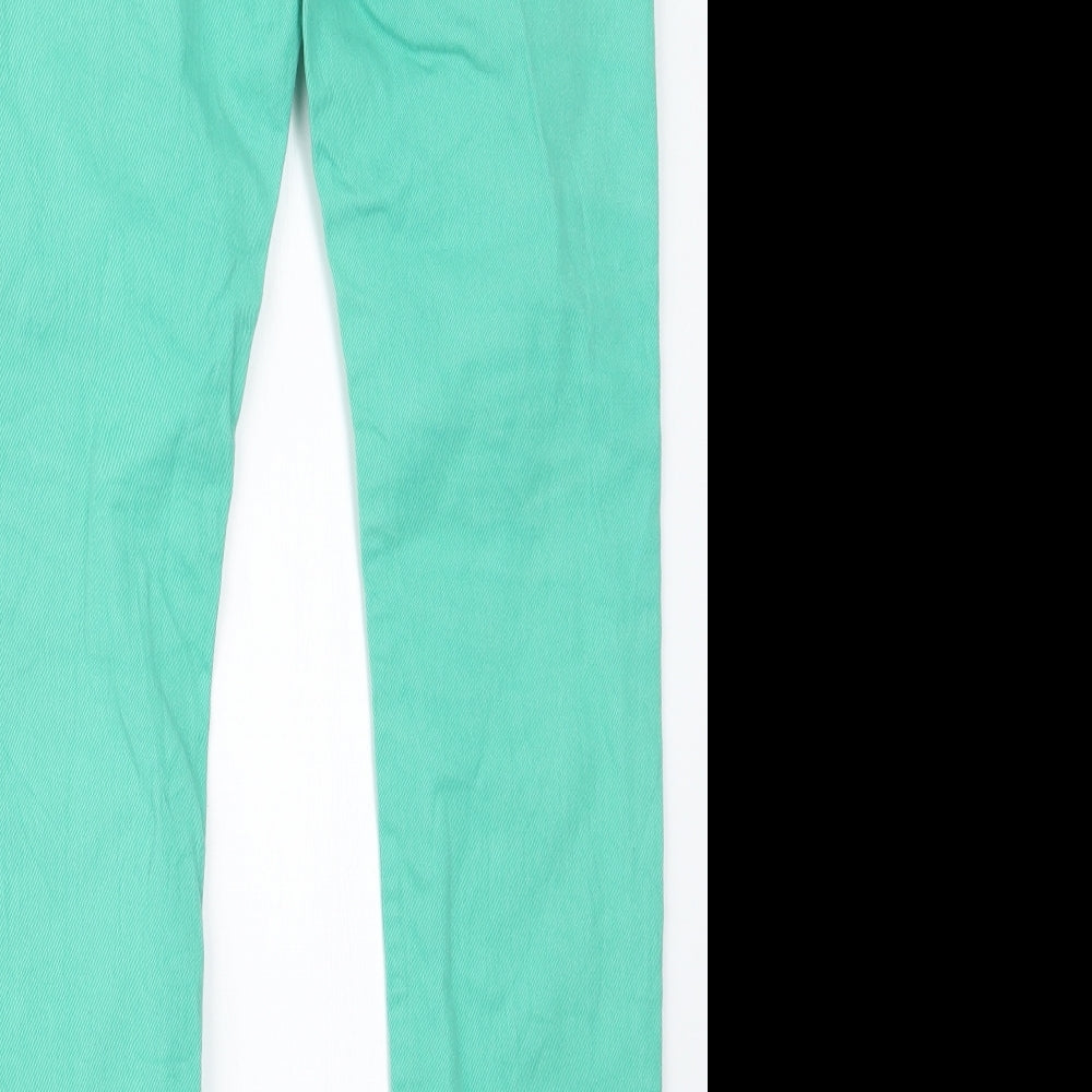 Divided by H&M Womens Green  Denim Straight Jeans Size 31 in L30 in