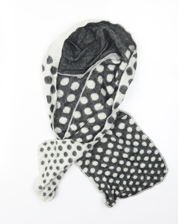 George Womens Black Polka Dot Scarf