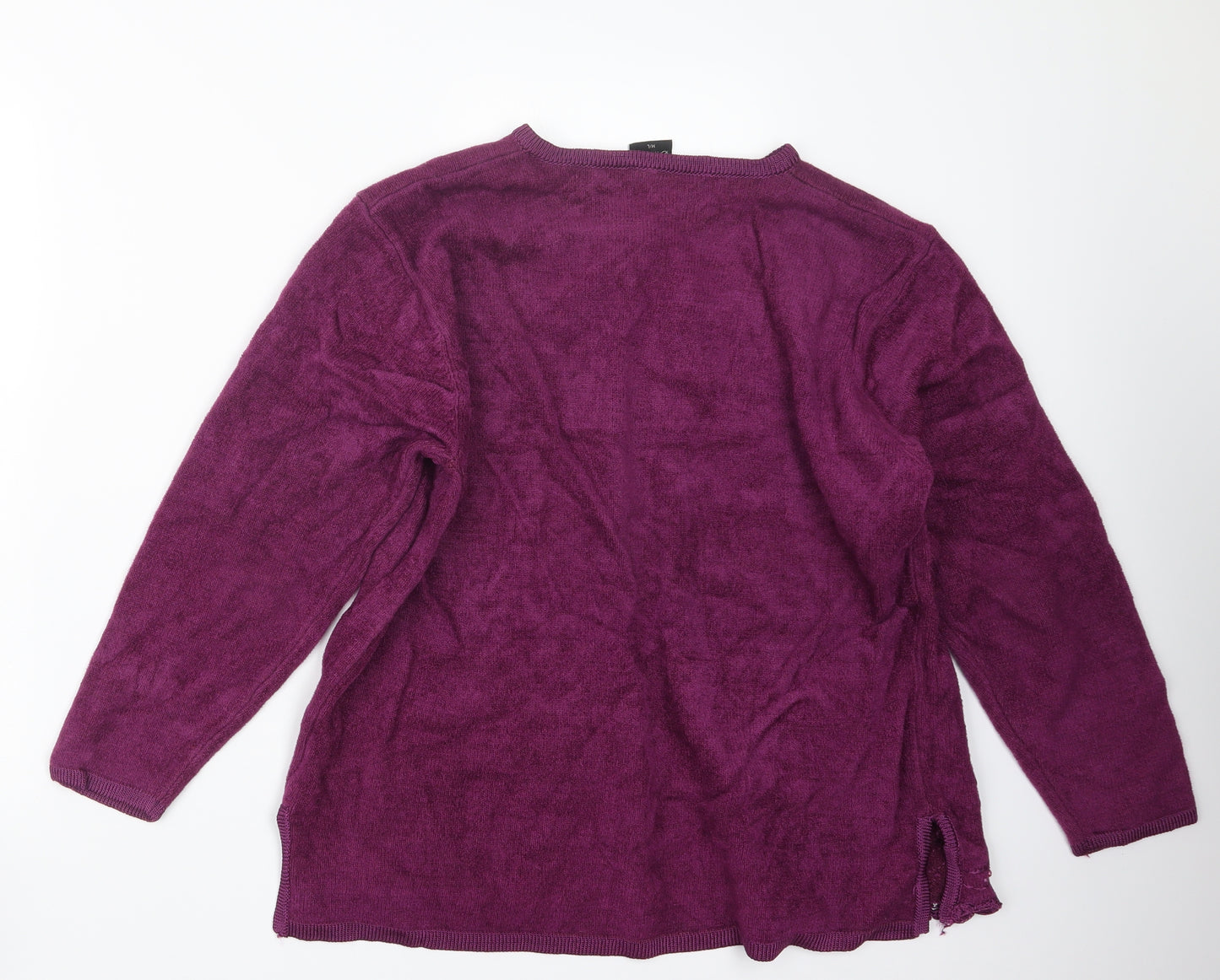 Avant Garde Womens Purple  Knit Cardigan Jumper Size M