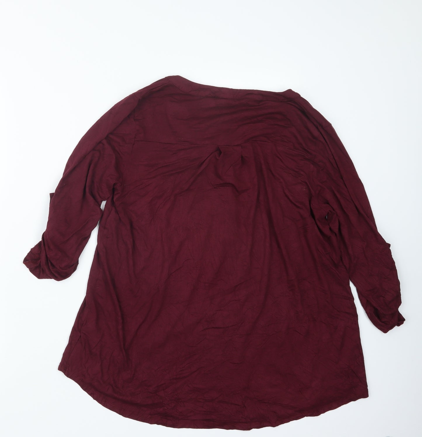 Evans Womens Purple   Basic T-Shirt Size 16