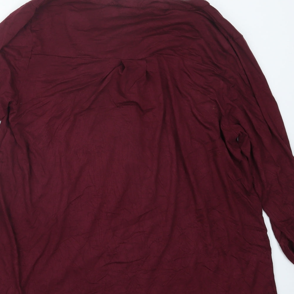 Evans Womens Purple   Basic T-Shirt Size 16