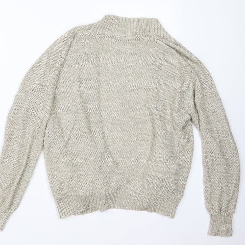 Wallis Womens Beige  Knit Cardigan Jumper Size M