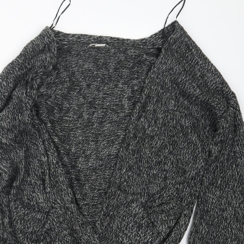 H&M Womens Grey  Knit Cardigan Jumper Size S