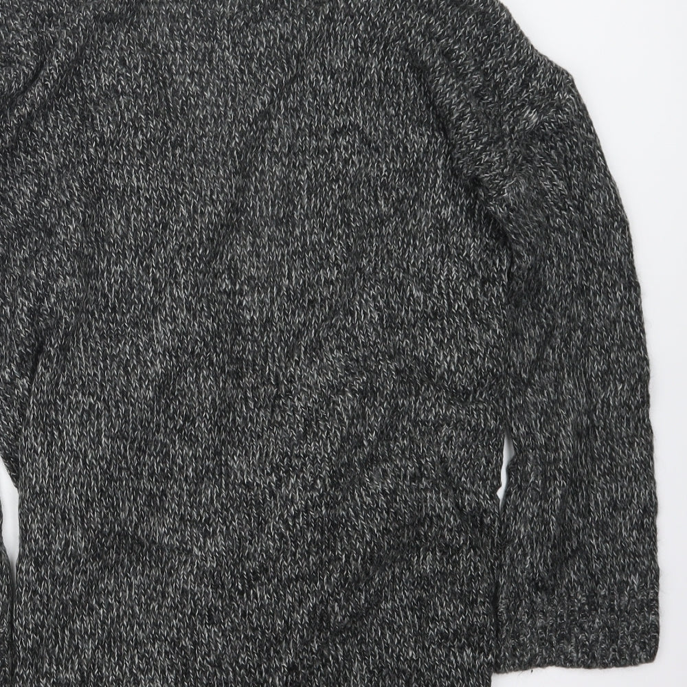 H&M Womens Grey  Knit Cardigan Jumper Size S