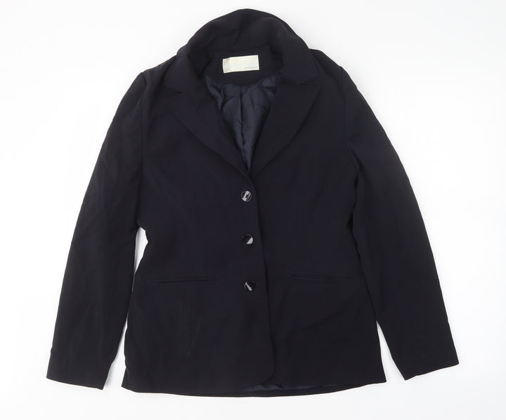 AMARANTO Womens Blue Jacket Size 12