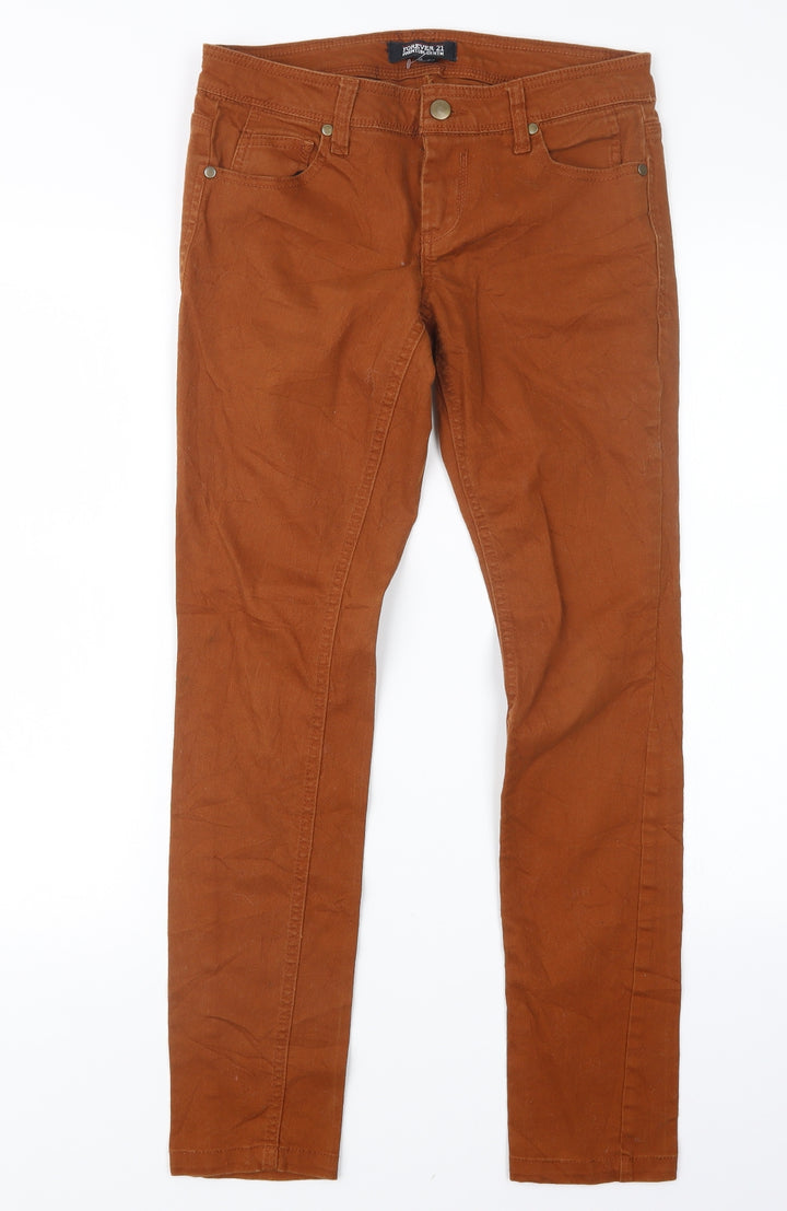 FOREVER 21 Womens Brown Straight Jeans Size 30 in L29 in