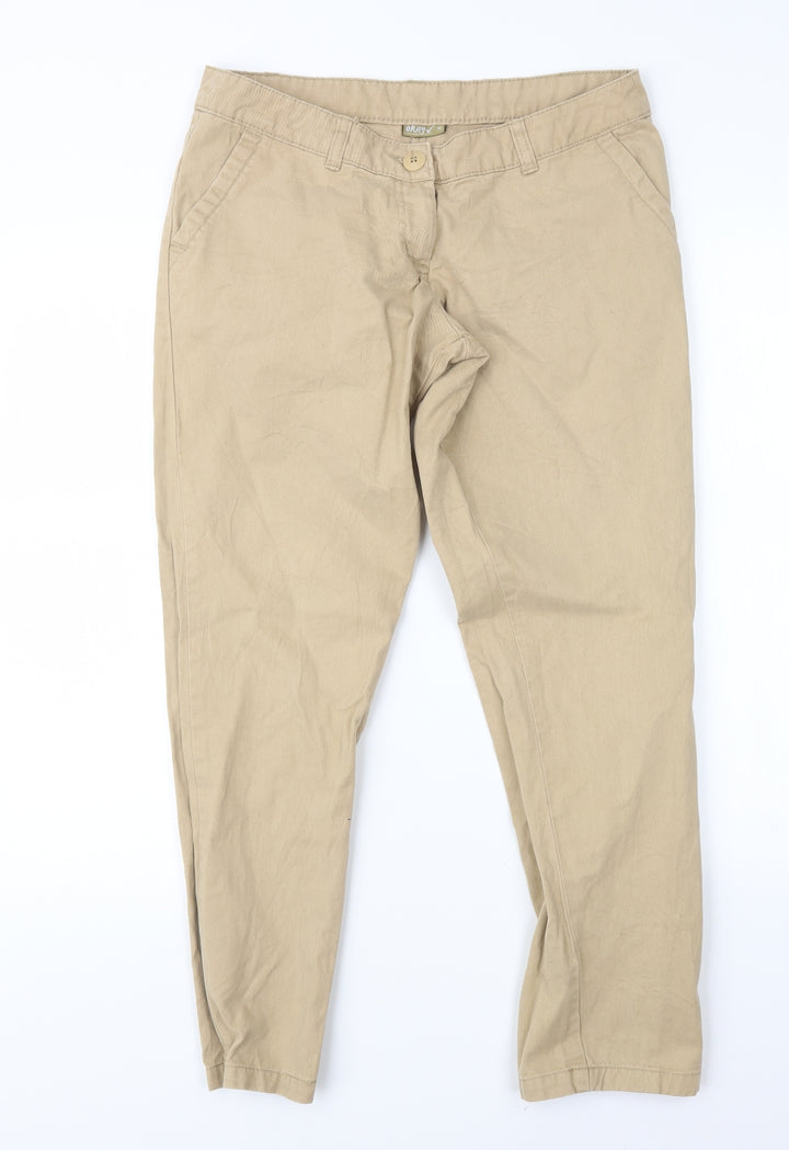 OKAY Womens Beige Straight Jeans Size 31 in L26.5 in