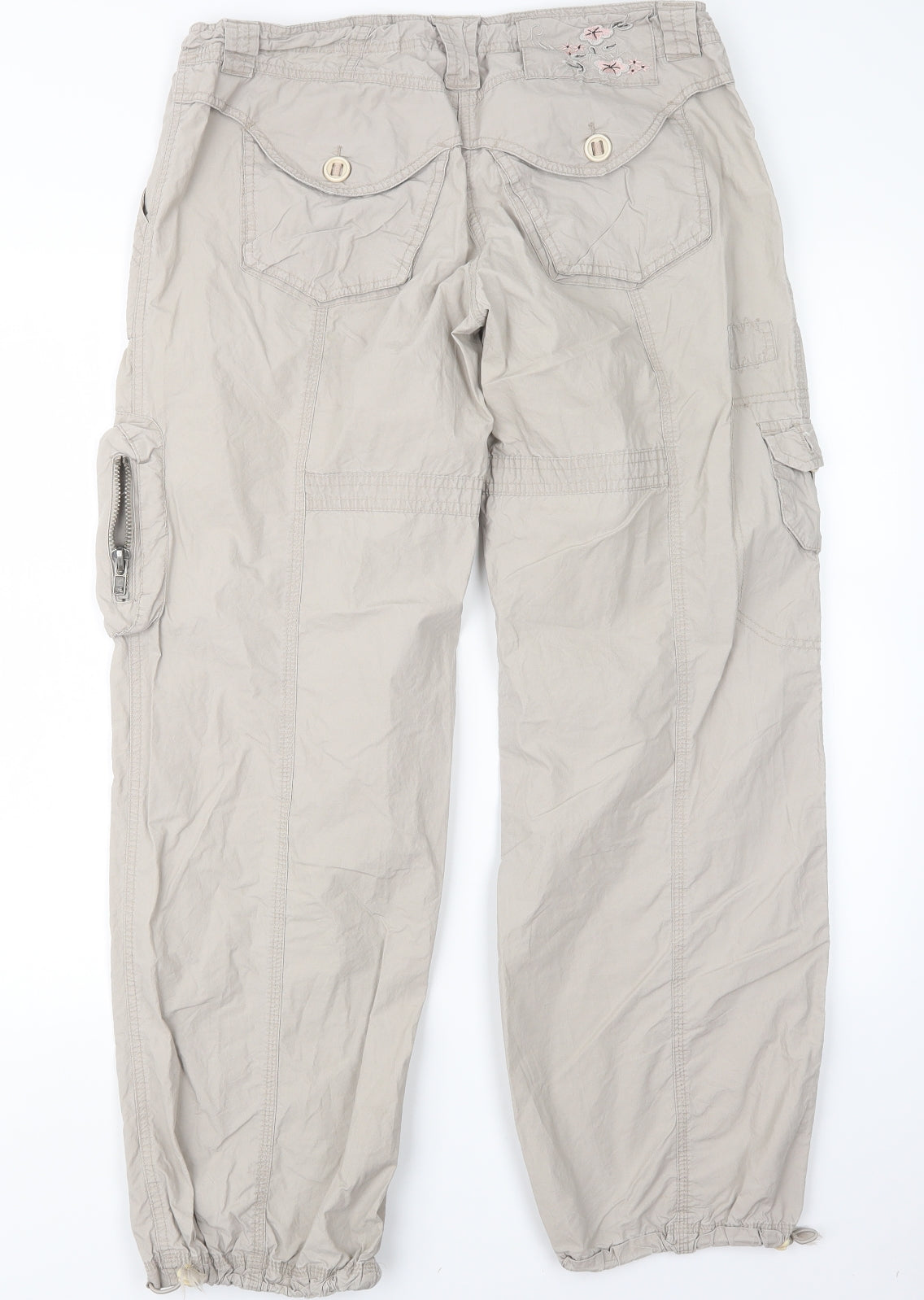 Inverse Womens Grey   Cargo Trousers Size 8 L30 in