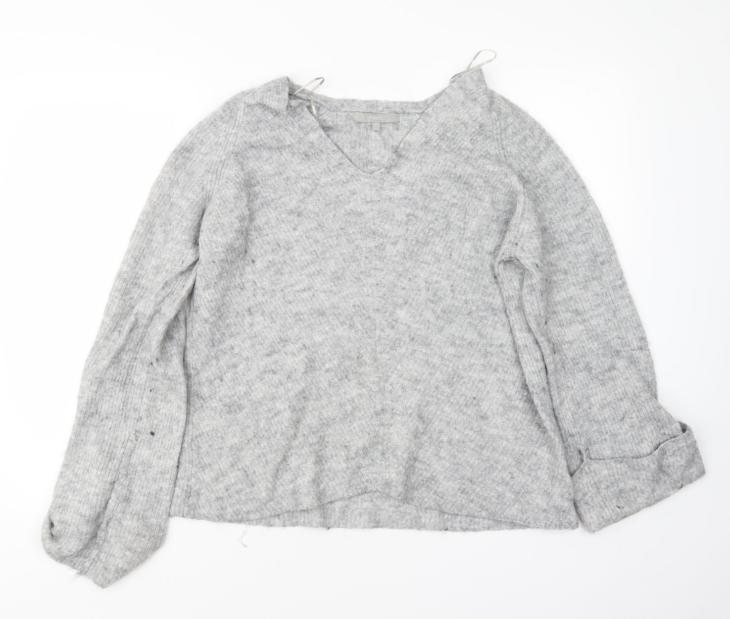 NEXT Womens Grey  Knit Pullover Jumper Size M