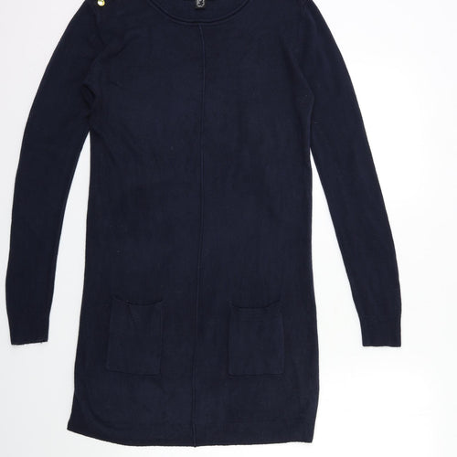 Atmosphere Womens Blue  Knit Jumper Dress  Size 10