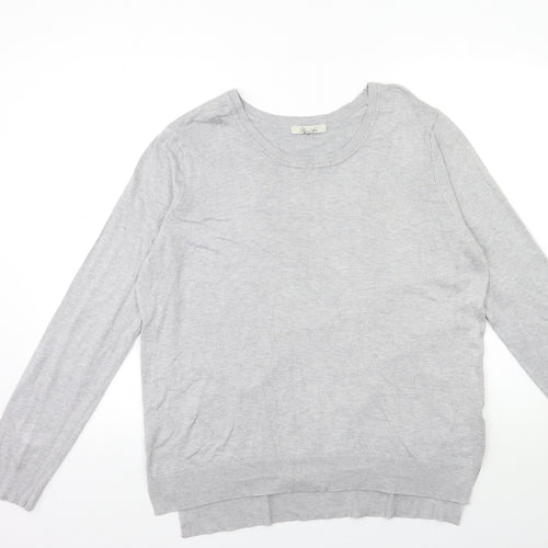 Peacocks Womens Grey  Knit Pullover Jumper Size 20