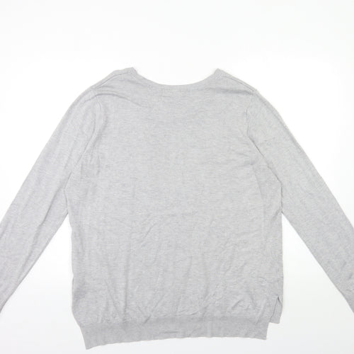 Peacocks Womens Grey  Knit Pullover Jumper Size 20