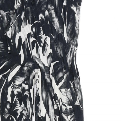 F&F Womens Gold Floral  Trousers  Size S L27 in
