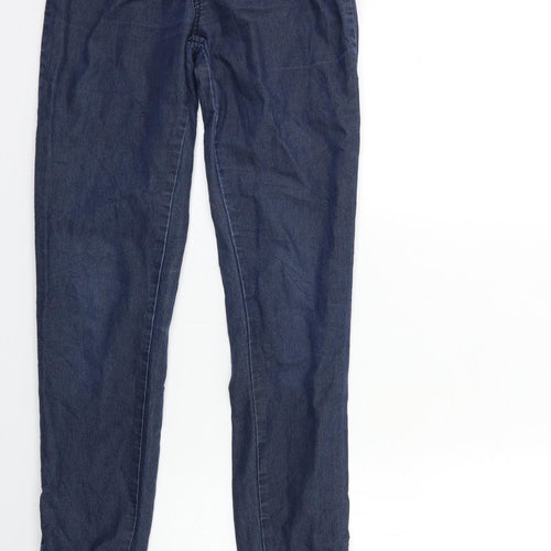 Vacknox Womens Beige  Denim Skinny Jeans Size M L30 in - rouched ankle