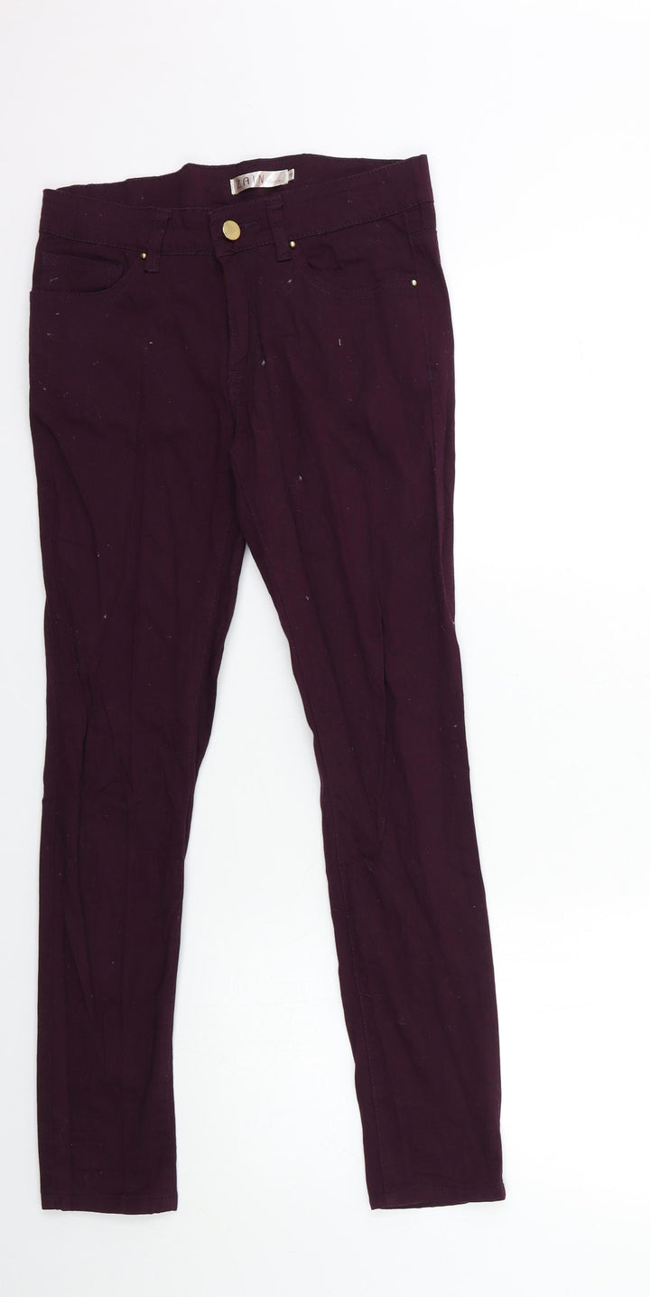 zaib Womens Red  Denim Skinny Jeans Size 10 L28 in
