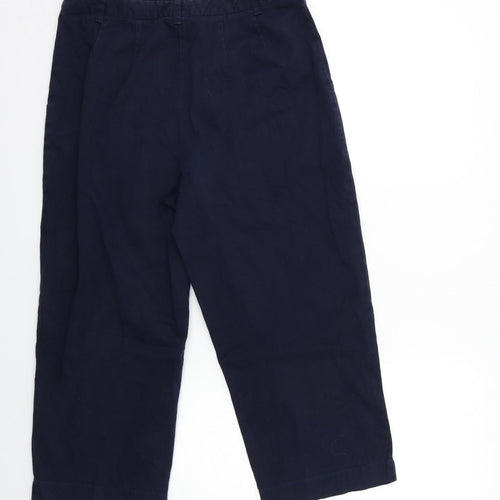 Villager Womens Blue   Cropped Trousers Size 10 L22 in