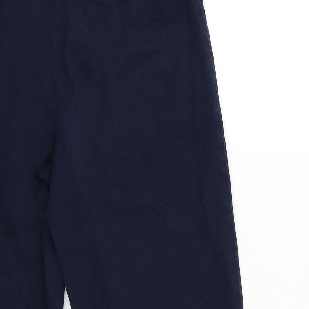 Villager Womens Blue   Cropped Trousers Size 10 L22 in