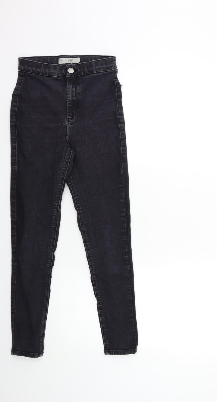 Topshop Womens Black Denim Skinny Jeans Size 28 in L30 in