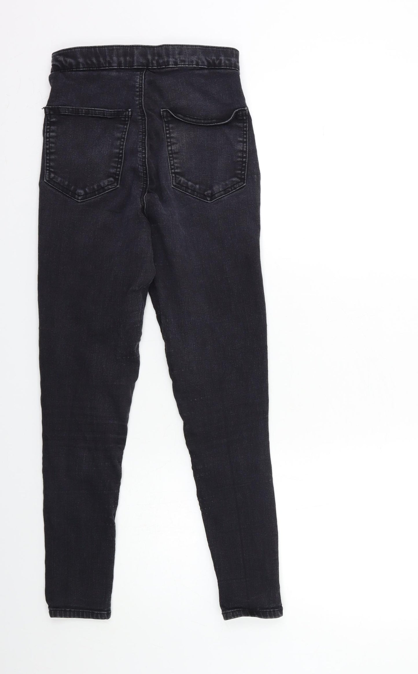 Topshop Womens Black  Denim Skinny Jeans Size 28 in L30 in
