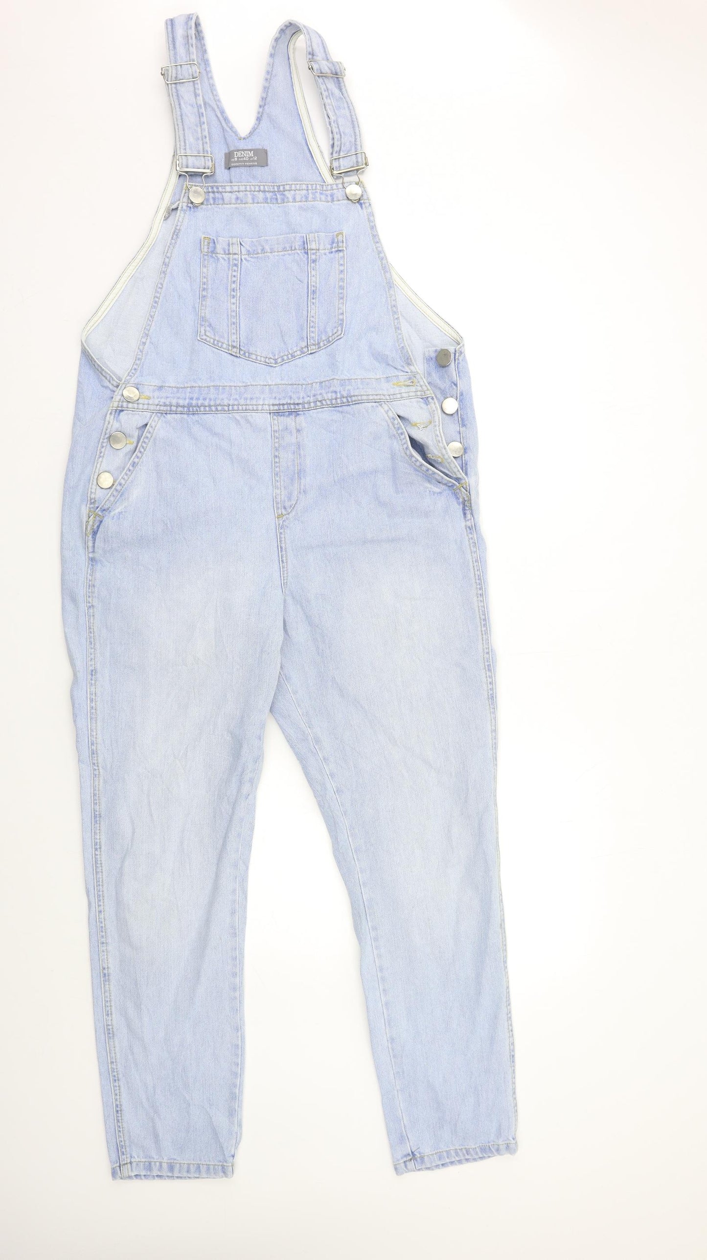 Dorothy Perkins Womens Blue  Denim Dungaree One-Piece Size 12