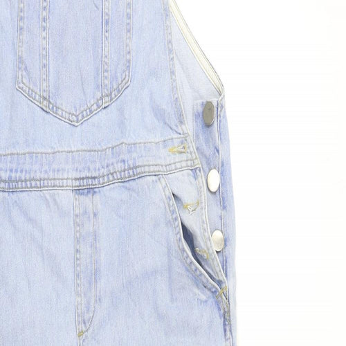 Dorothy Perkins Womens Blue  Denim Dungaree One-Piece Size 12