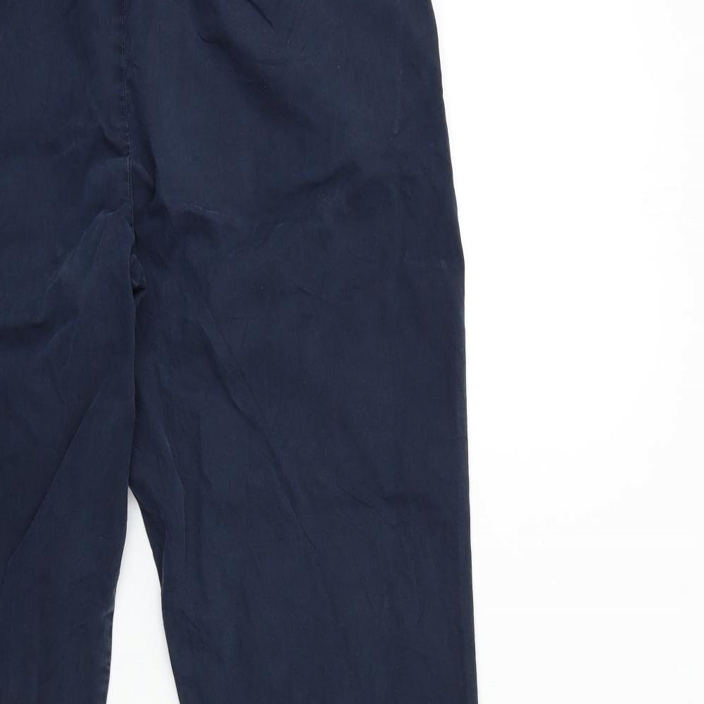 Marks and Spencer Womens Blue   Cargo Trousers Size 14 L30 in