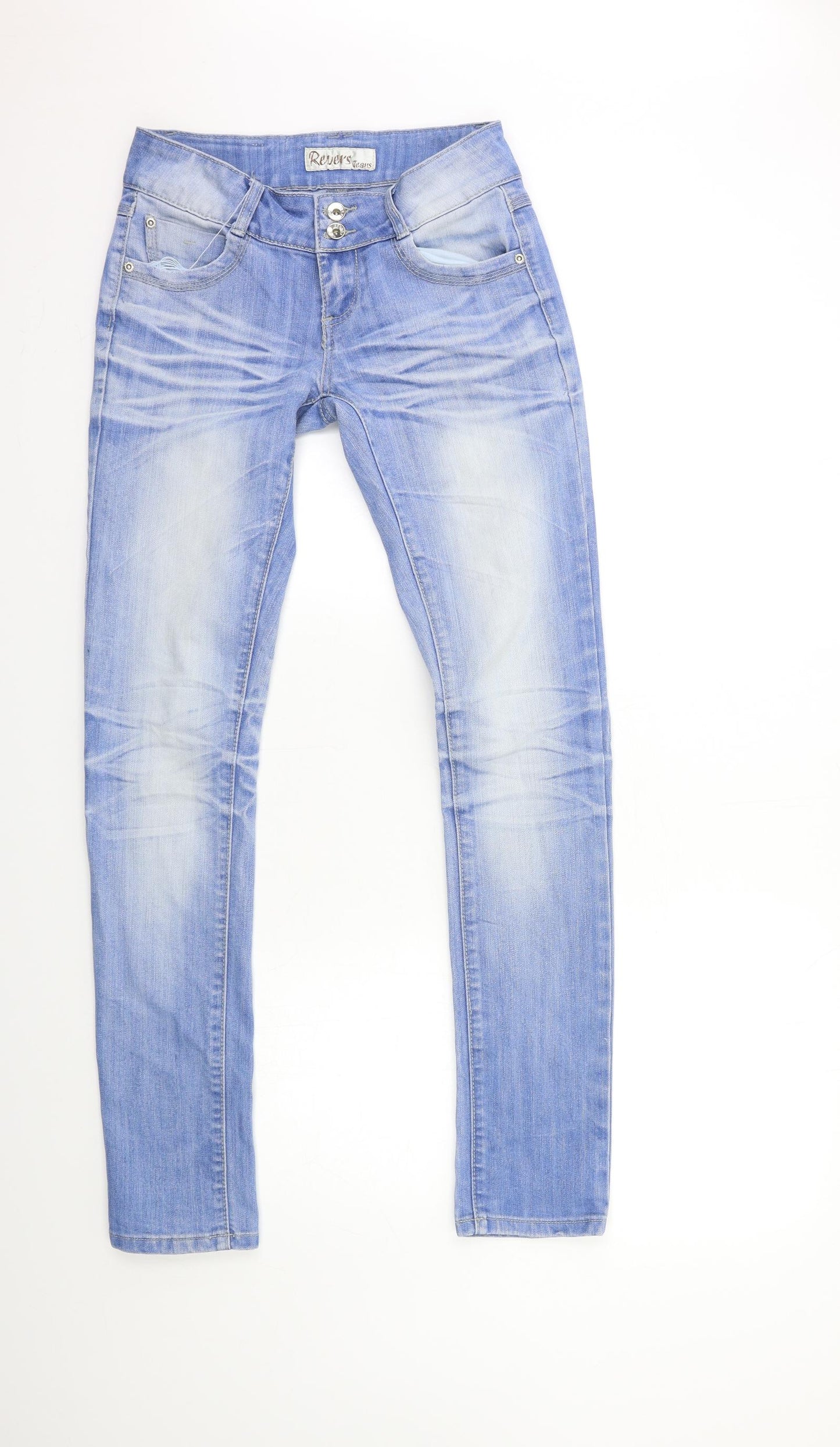 Revers Womens Blue  Denim Skinny Jeans Size 8 L32 in