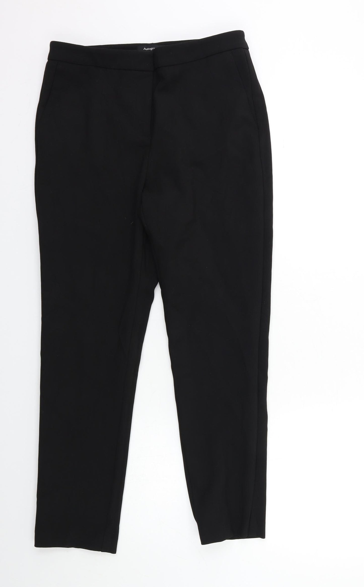 Marks and Spencer Womens Black   Trousers  Size 10 L28 in