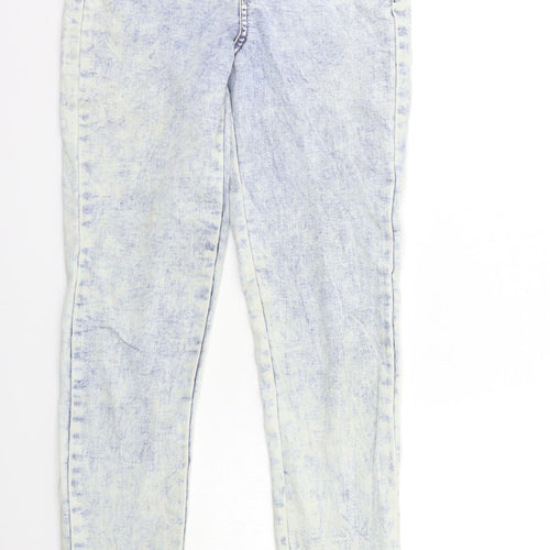 Denim & Co. Womens Blue  Denim Skinny Jeans Size 10 L30 in - Acid wash