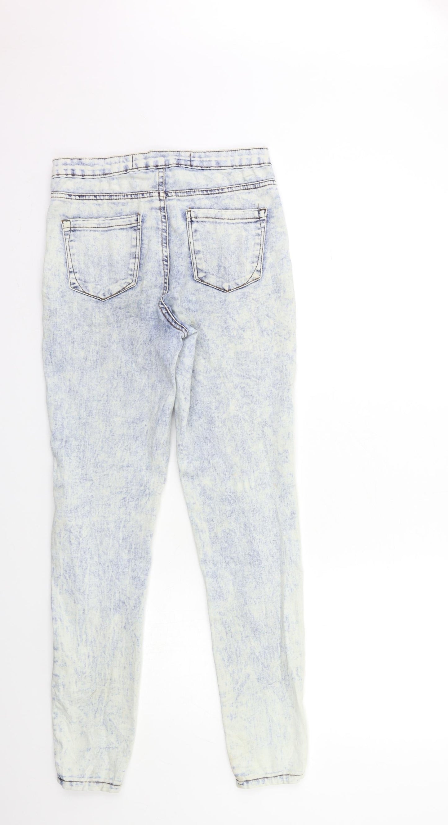 Denim & Co. Womens Blue  Denim Skinny Jeans Size 10 L30 in - Acid wash