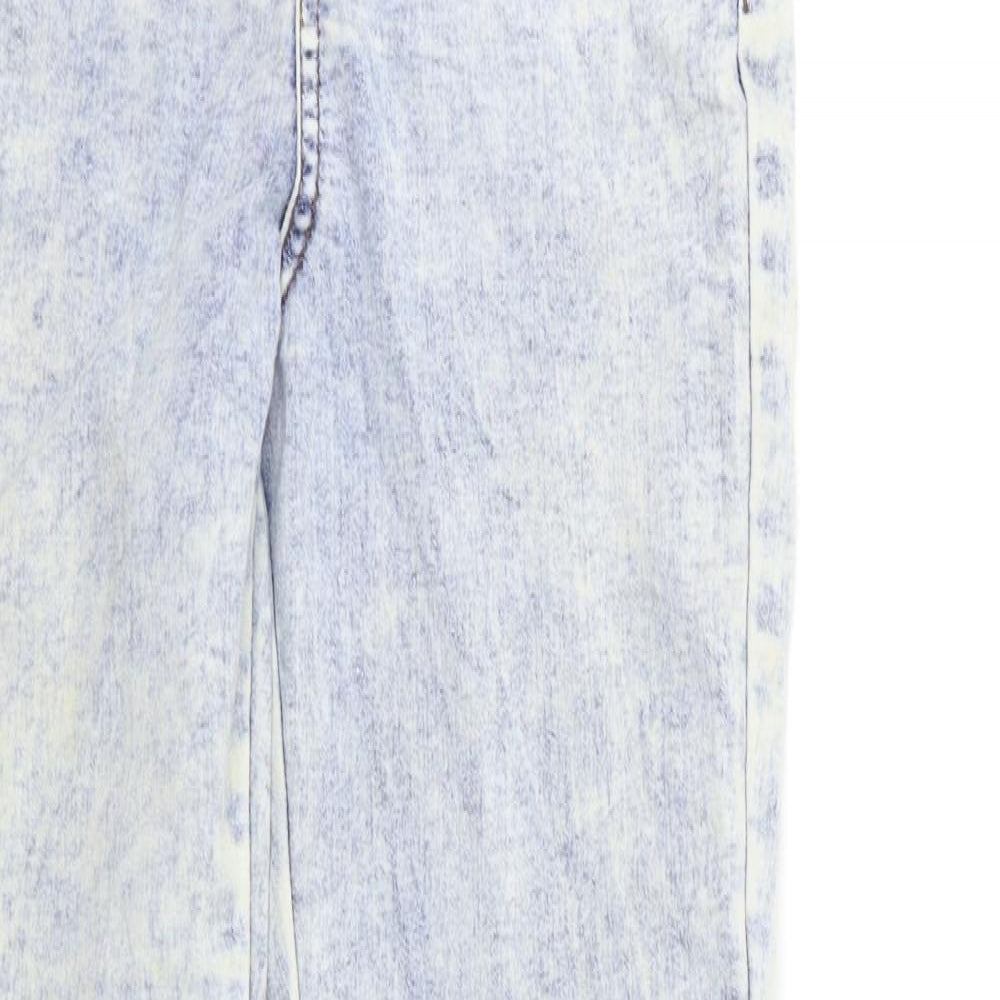 Denim & Co. Womens Blue  Denim Skinny Jeans Size 10 L30 in - Acid wash