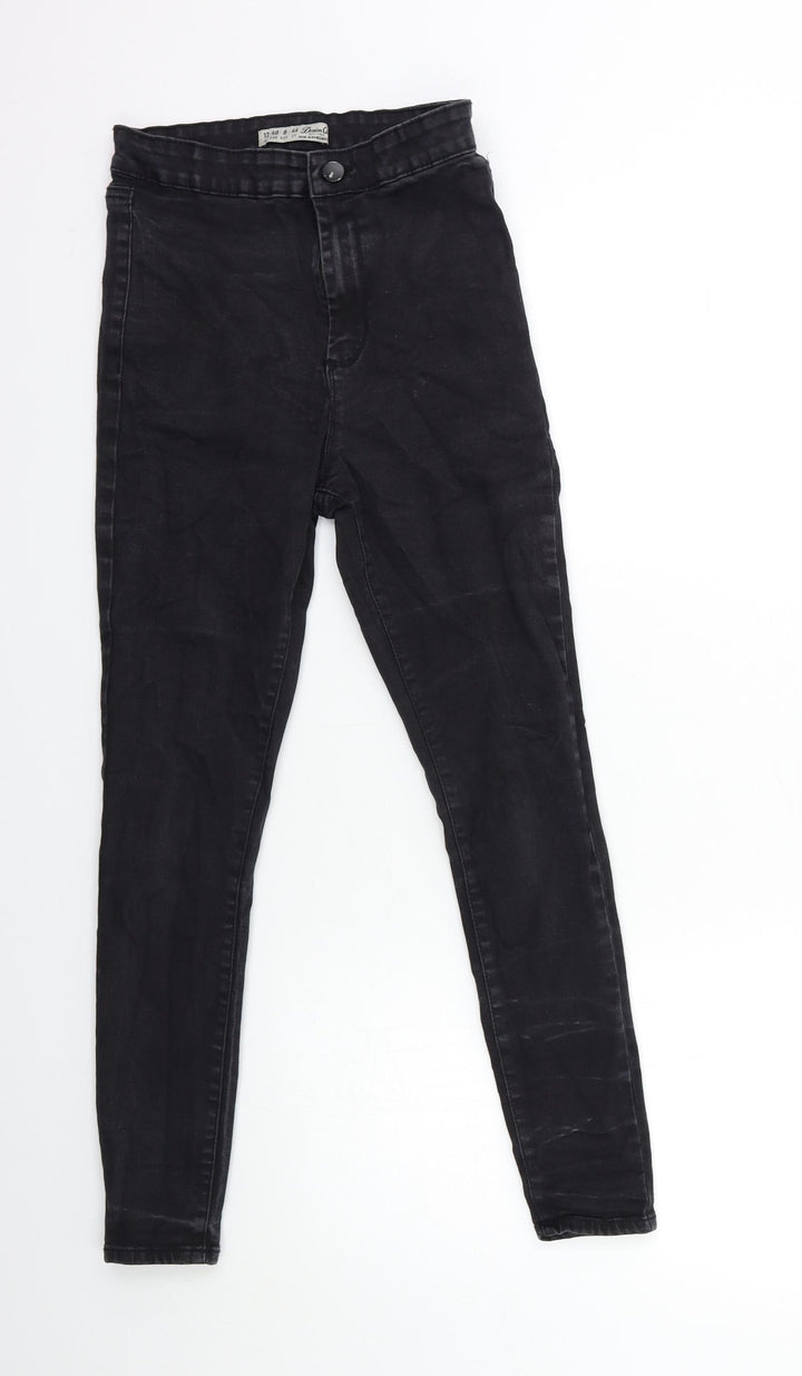 Denim & Co. Womens Black Denim Skinny Jeans Size 12 L25 in