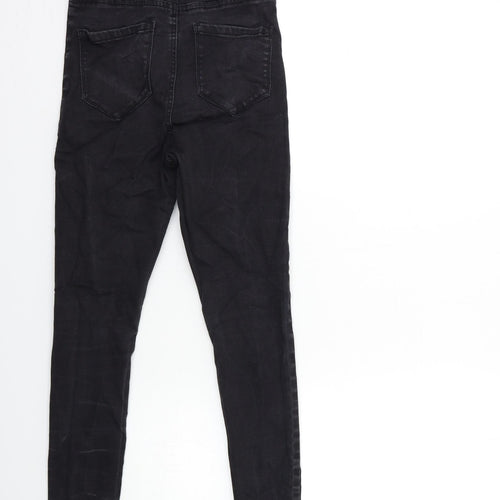 Denim & Co. Womens Black  Denim Skinny Jeans Size 12 L25 in