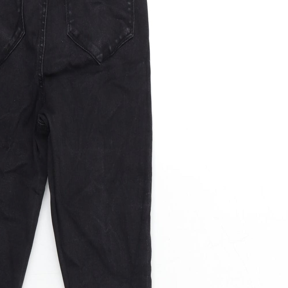 Denim & Co. Womens Black  Denim Skinny Jeans Size 12 L25 in