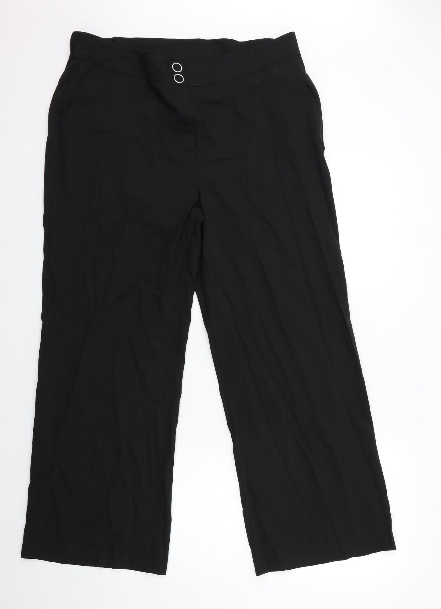 Capsule Womens Black   Trousers  Size 16 L28 in