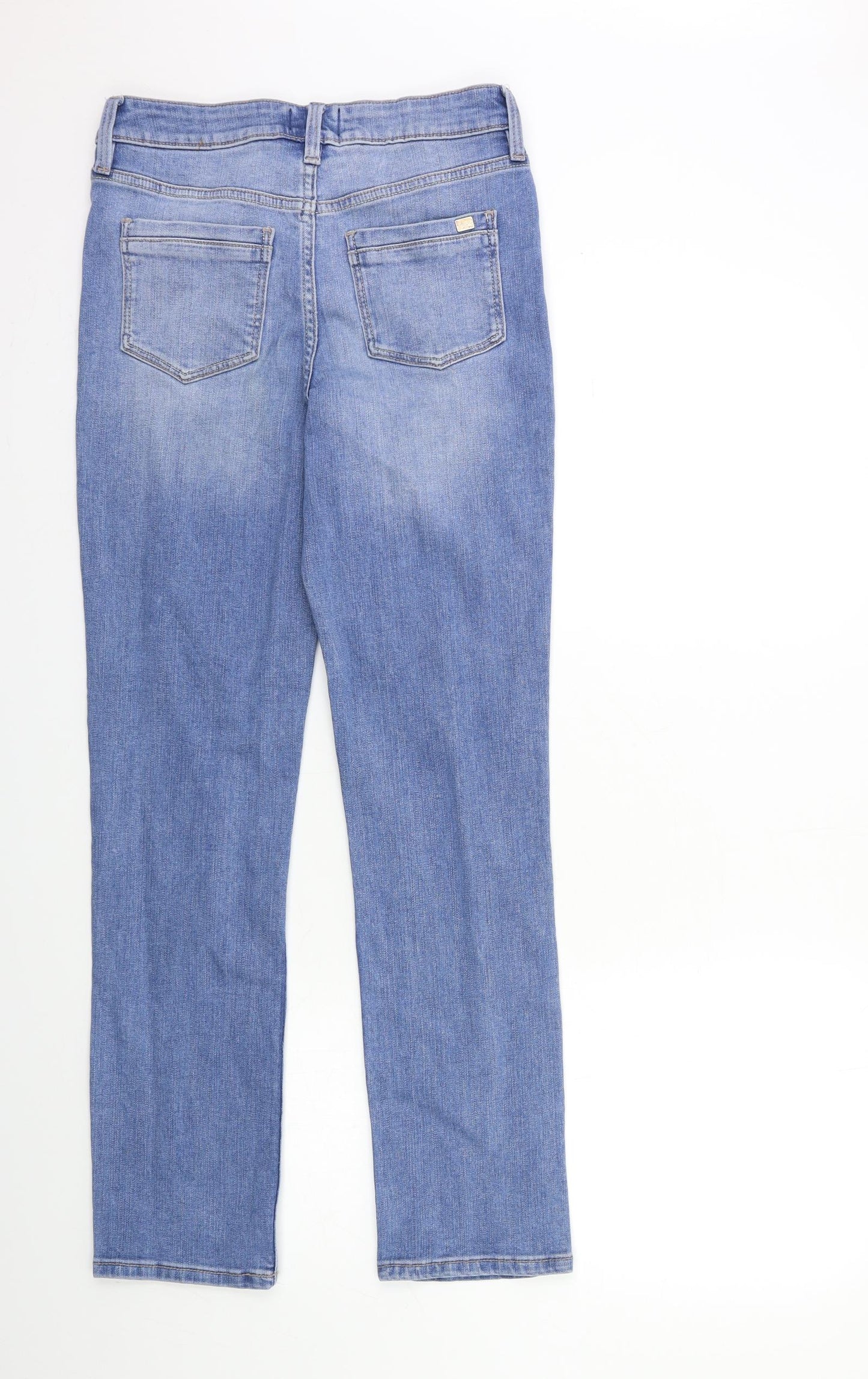 F&F Womens Blue  Denim Straight Jeans Size 8 L29 in