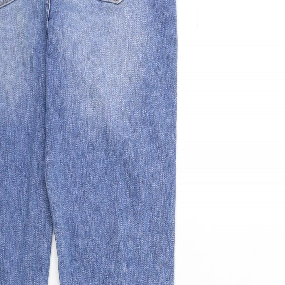 F&F Womens Blue  Denim Straight Jeans Size 8 L29 in