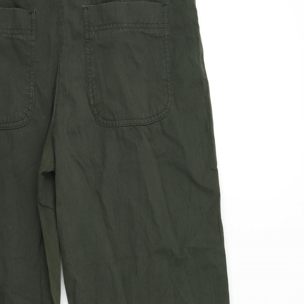 NEXT Womens Green   Cropped Trousers Size 12 L21 in