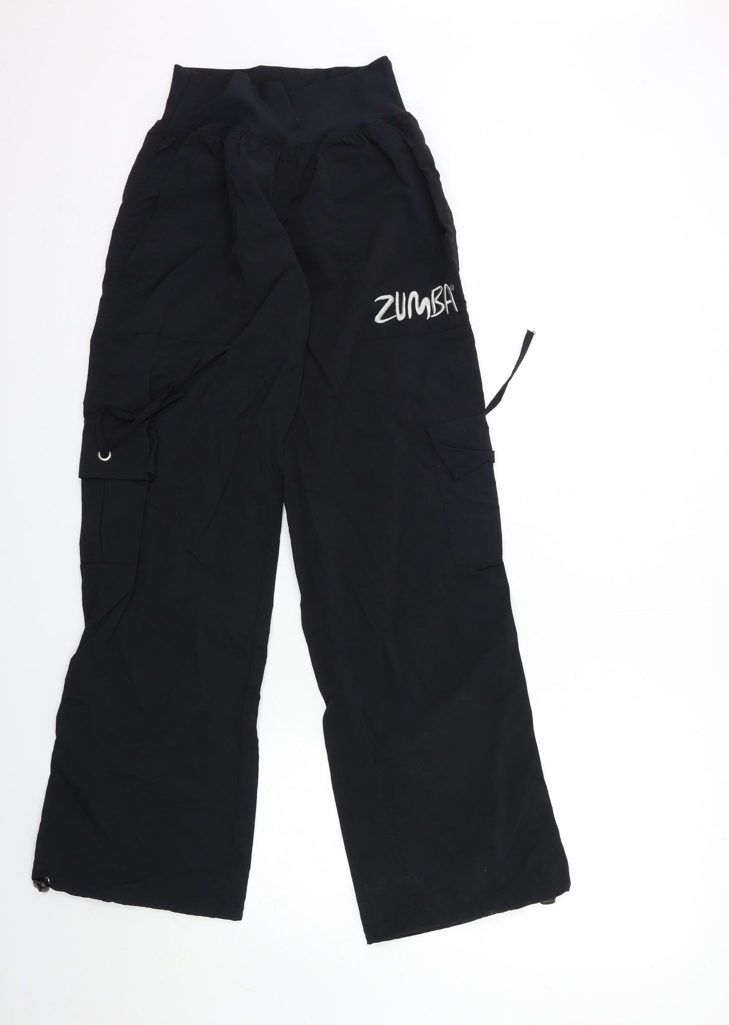Zumba Womens Black   Cargo Trousers Size S L28 in
