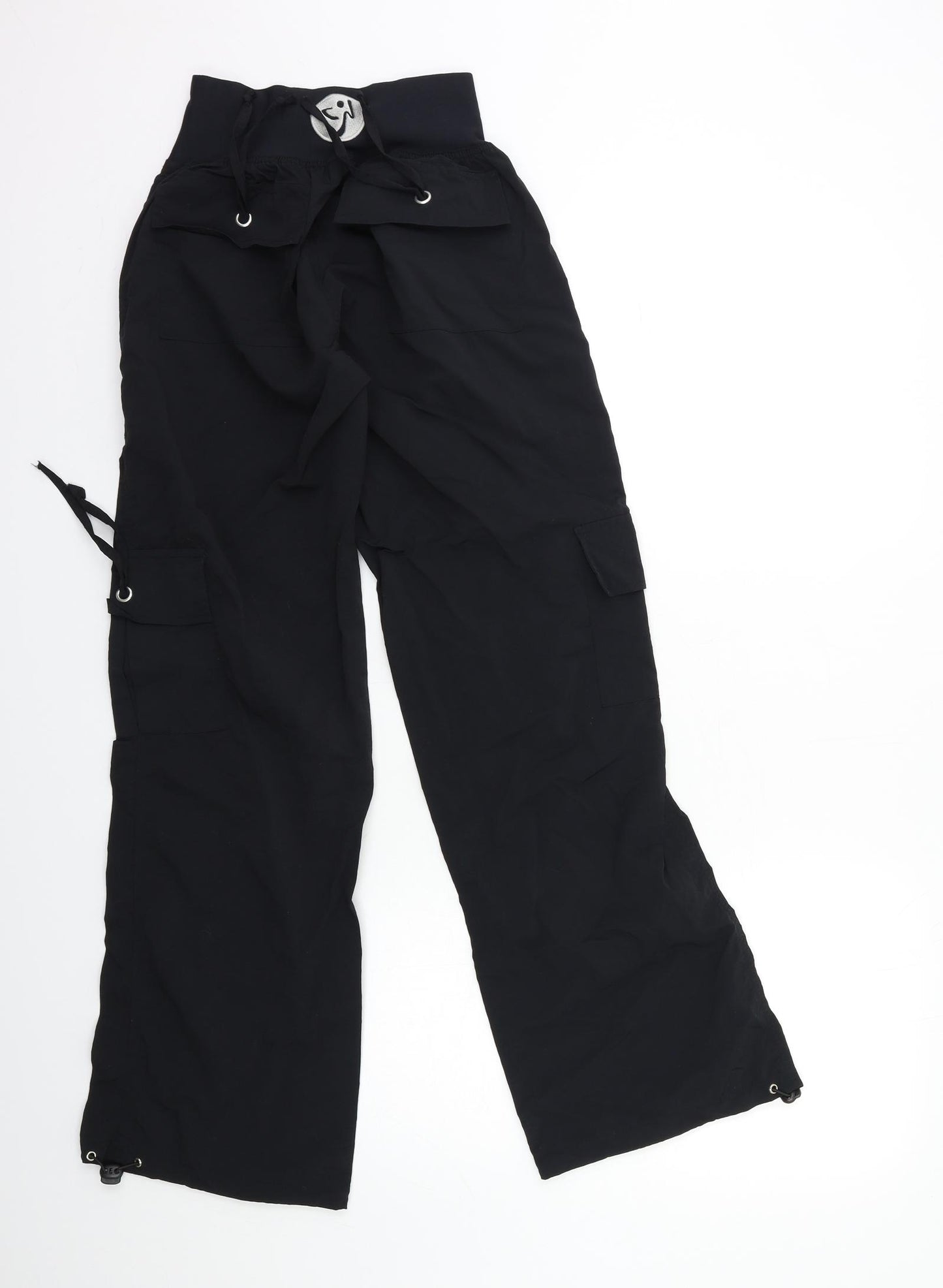 Zumba Womens Black   Cargo Trousers Size S L28 in
