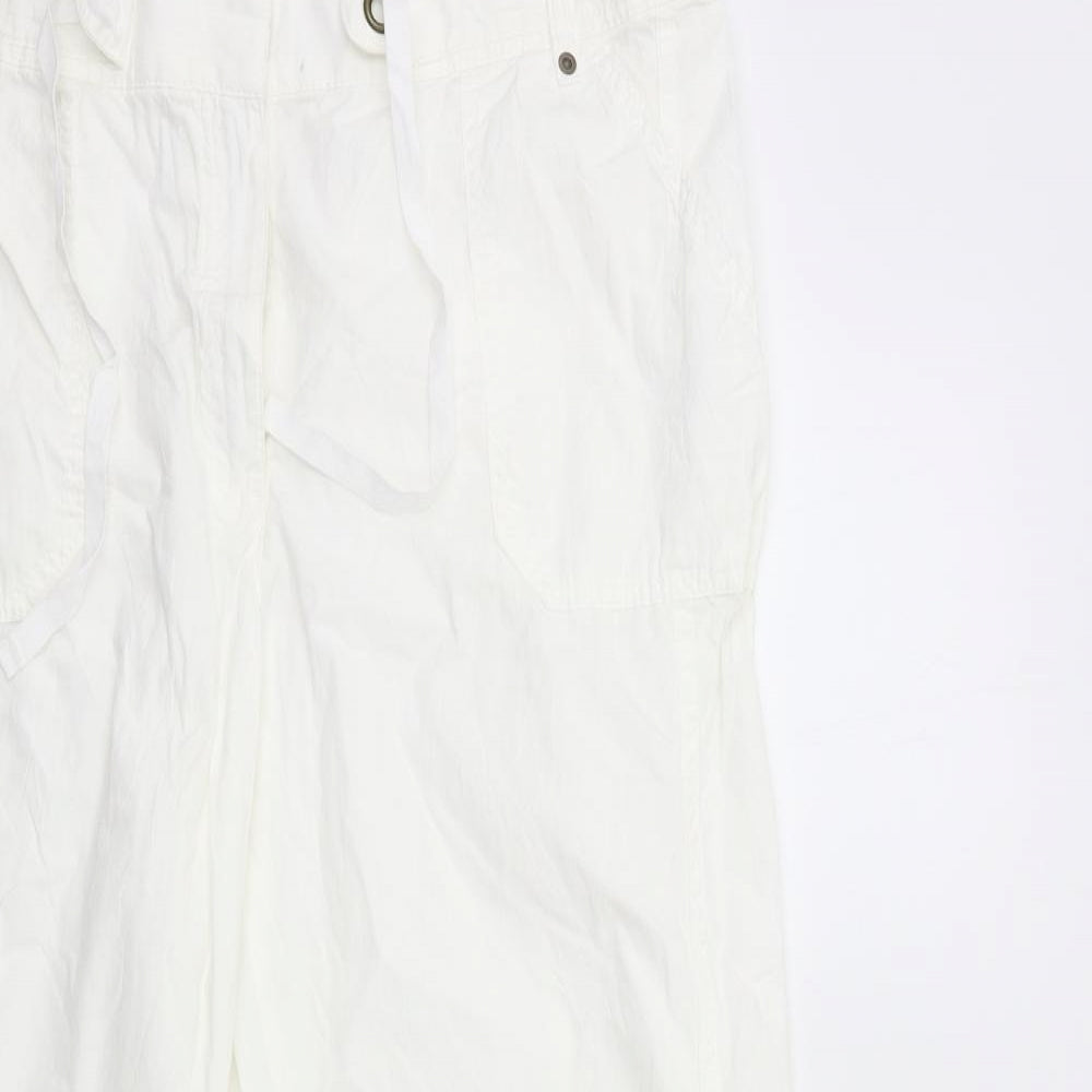Marks and Spencer Womens White   Trousers  Size 18 L30 in