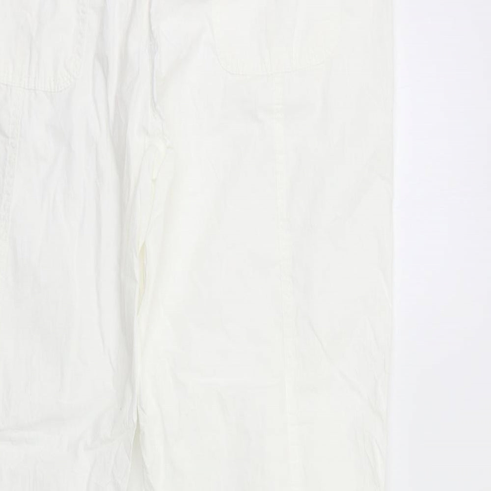 Marks and Spencer Womens White   Trousers  Size 18 L30 in