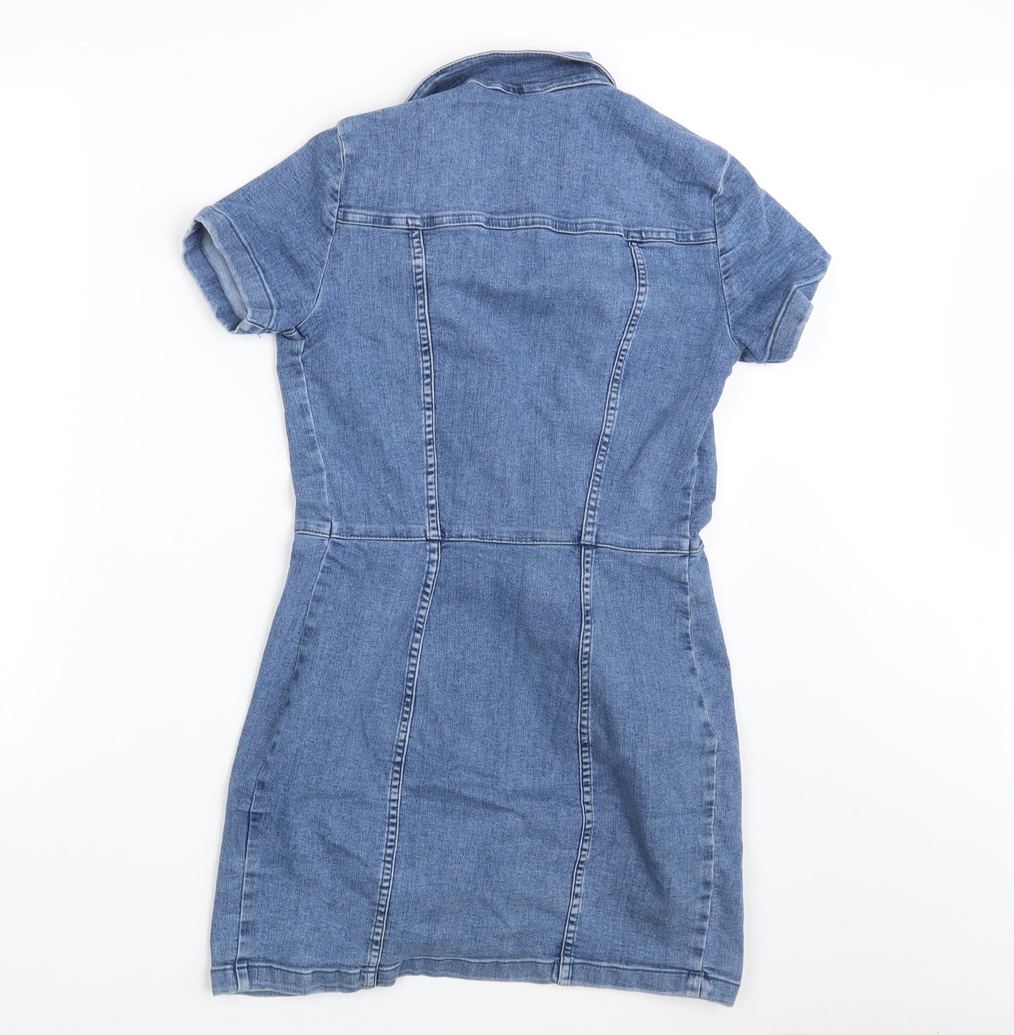 Divided Womens Blue  Denim Shirt Dress  Size 8