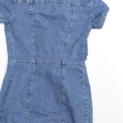 Divided Womens Blue  Denim Shirt Dress  Size 8