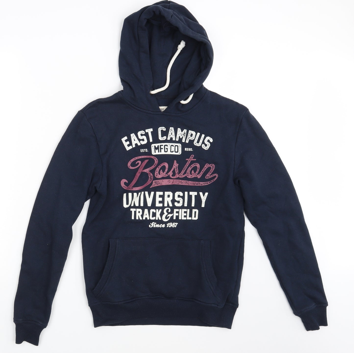 Cedar Wood State Mens Blue   Pullover Hoodie Size XS