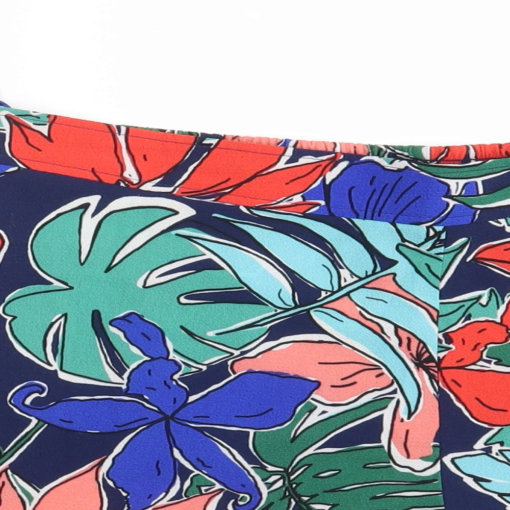 Papaya Womens Multicoloured Floral  Sweat Shorts Size 14